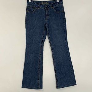 U S Polo Assn Women Jeans University Blue‎ Size 11/12 Mid Rise Boot Cut Pockets